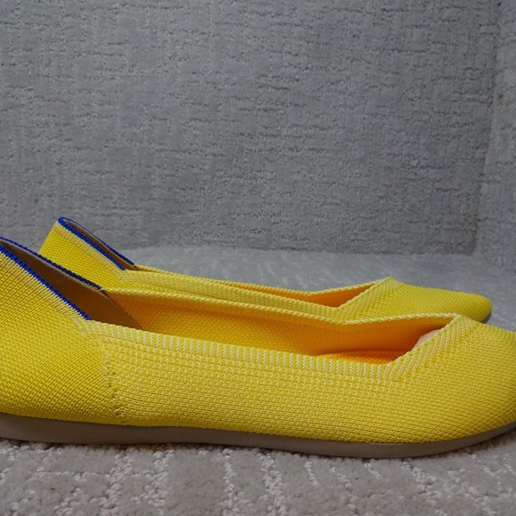 Rothy's The Point Retired Sunshine Flats Slip On Shoes Women's Size 8-10 US - Picture 5 of 11